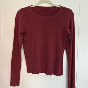 Brandy Melville Red Long Sleeve ♥️